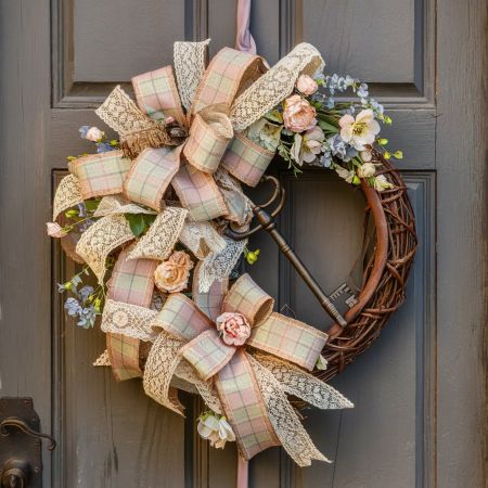 Couronne florale de printemps